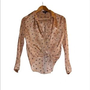 TCEC Blush Anchor Print Blouse